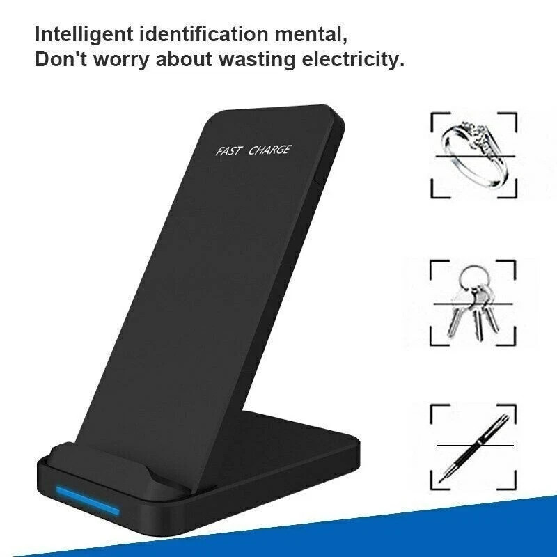 Wireless Fast Charger Charging Stand Dock For Samsung Galaxy iPhone Mobile