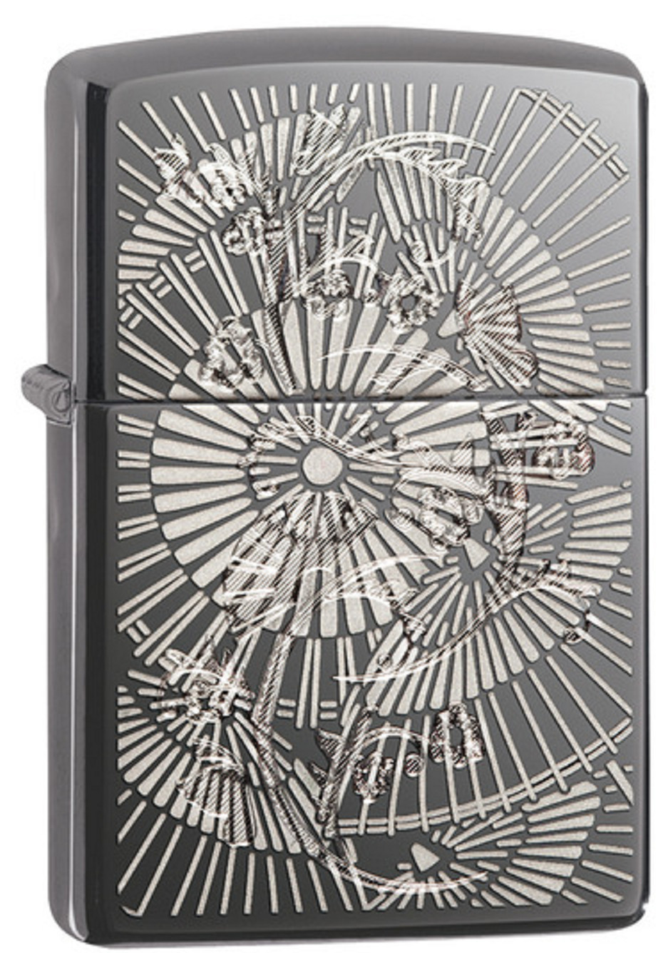 Zippo Asian Floral Collectable Lighter 29421 UPC 041689123147