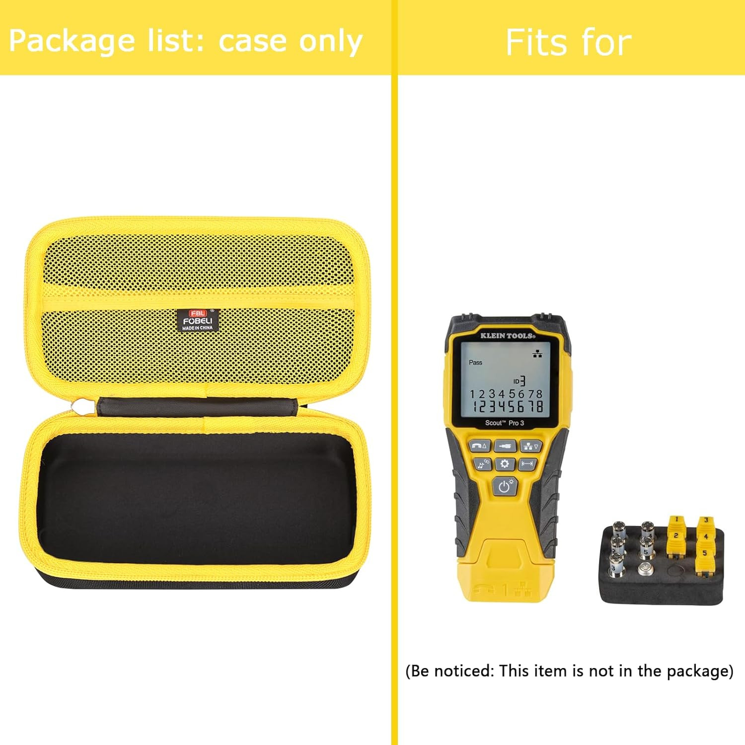 Hard Carrying Case Compatible with Klein Tools VDV501-851 Cable Tester Kit with