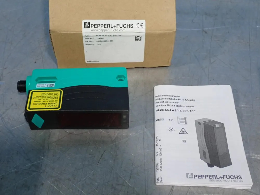 PEPPERL+FUCHS RETROFLECTIVE SENSOR RL28-55-LAS/47/82b/105