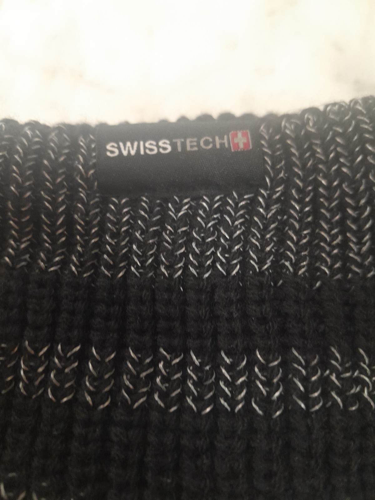 Swiss Tech Black With White Headband/Ear Warmer Nice Preowned Condition