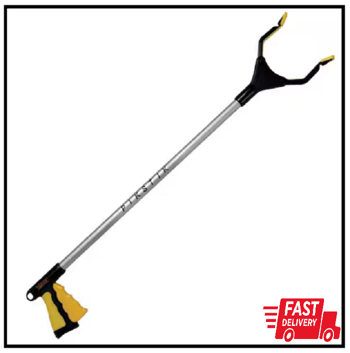 Lightweight Aluminum 32 in. PikStik Pro Trash Pickers Grabber Ergonomic Grip NEW