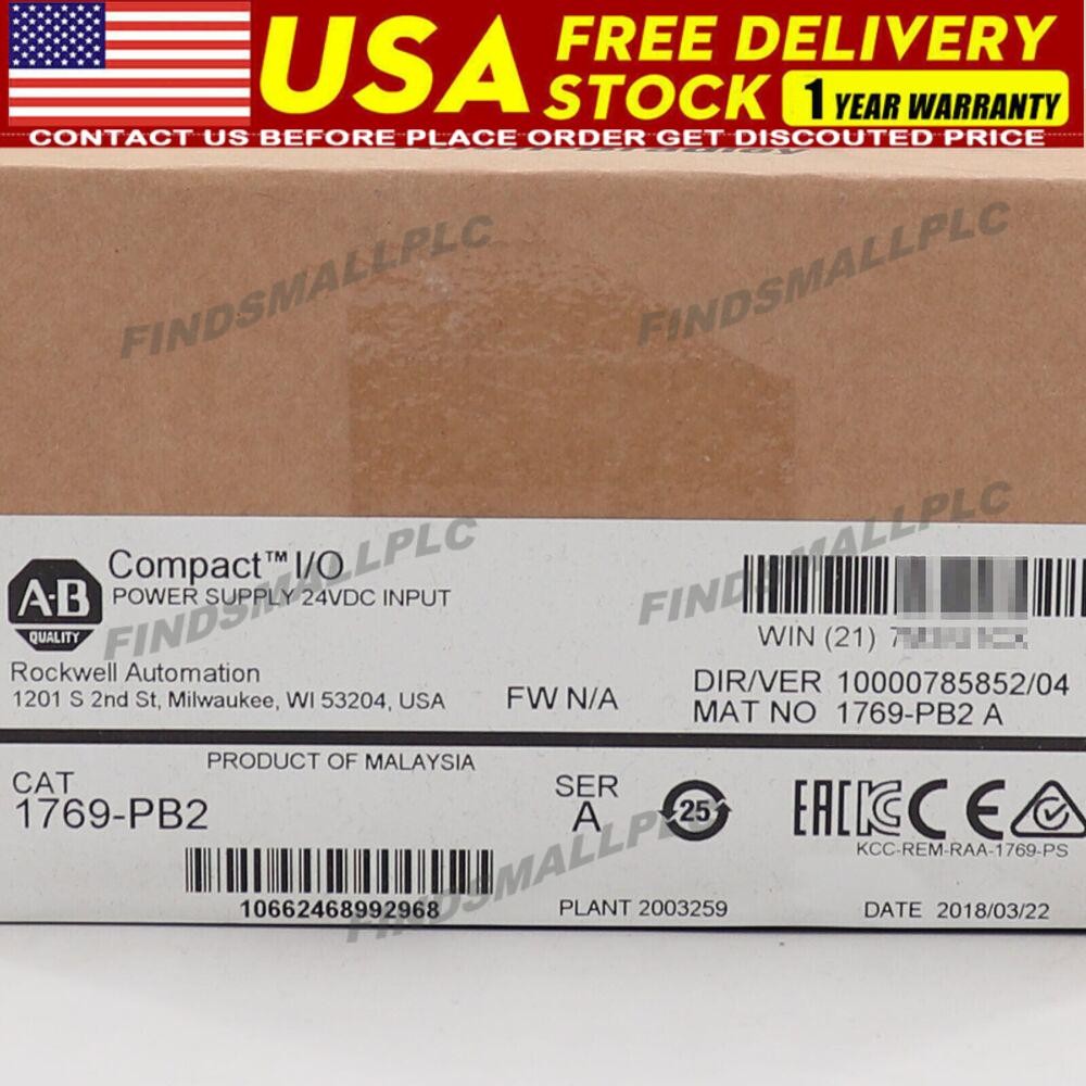 Allen-Bradley 1769-PB2 CompactLogix DC 2A/0.8A Power Supply New Factory Sealed