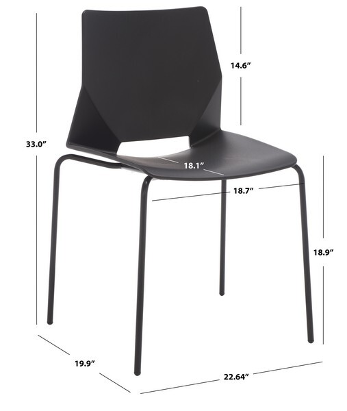 Safavieh NELLIE MOLDED PLASTIC DN CHAIR, Reduced Price 2172744353 SFV6904B-SET2
