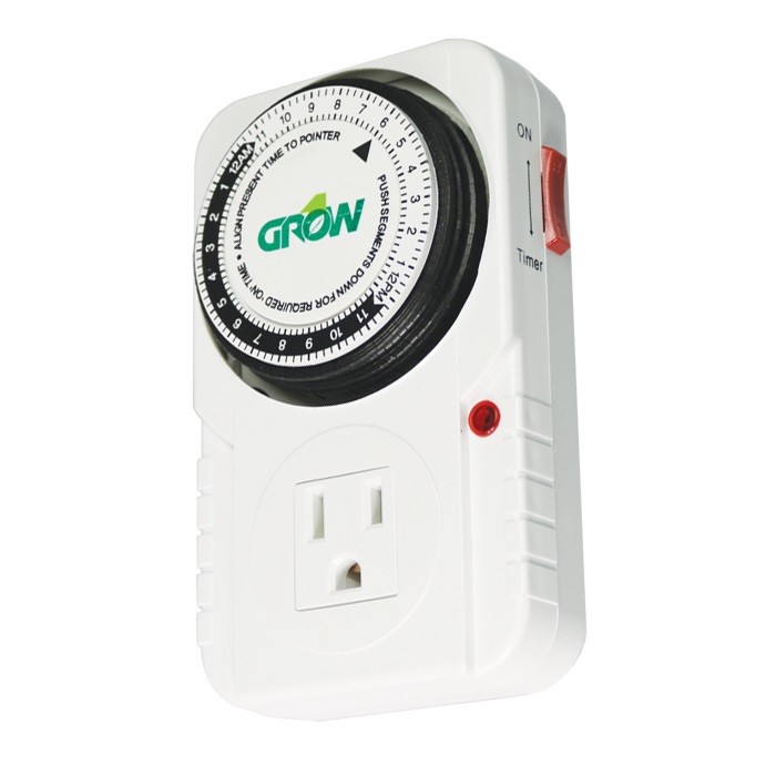 GROW1 120V Single Outlet Mechanical Timer SAVE $$ W/ BAY HYDRO $$
