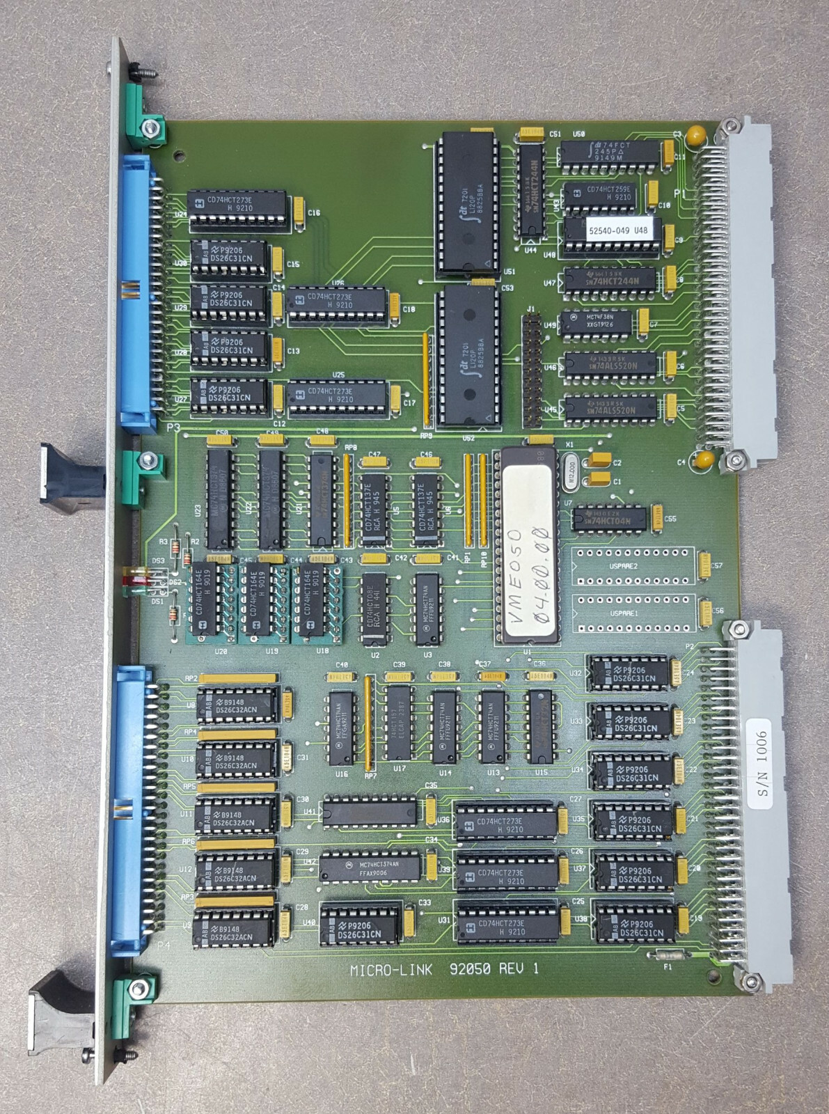 Micro-Link 92050 VME Module PCB Board