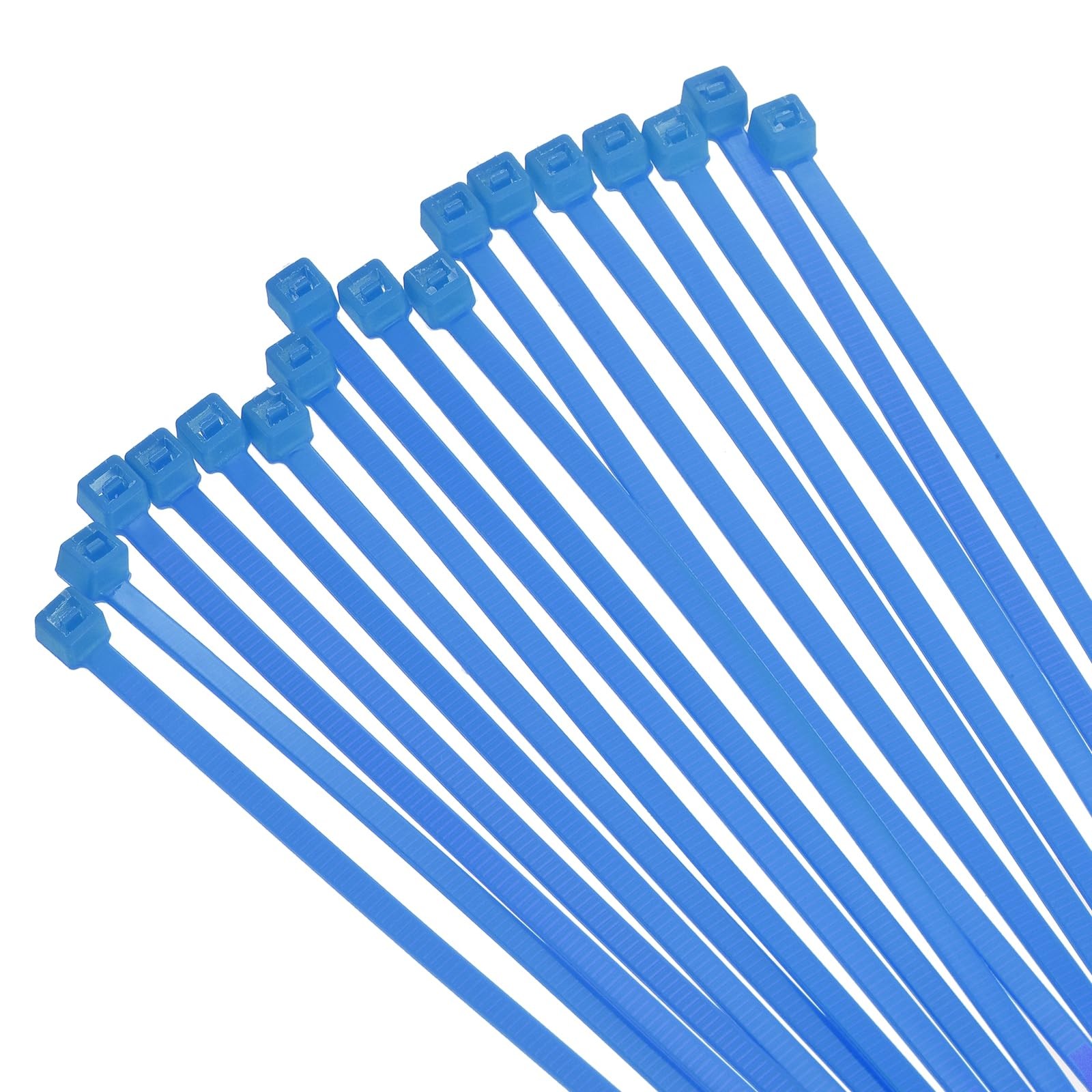 MECCANIXITY 250PCS Cable Zip Ties 12 Inch, Self-Locking Nylon 12 Blue