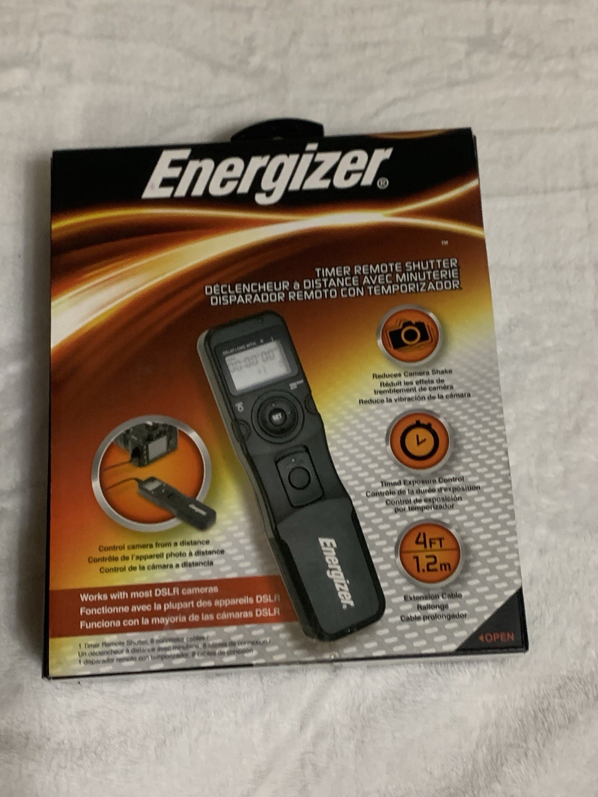 Energizer, Timer Remote Shutter, Works With Most DSLR Cameras, New