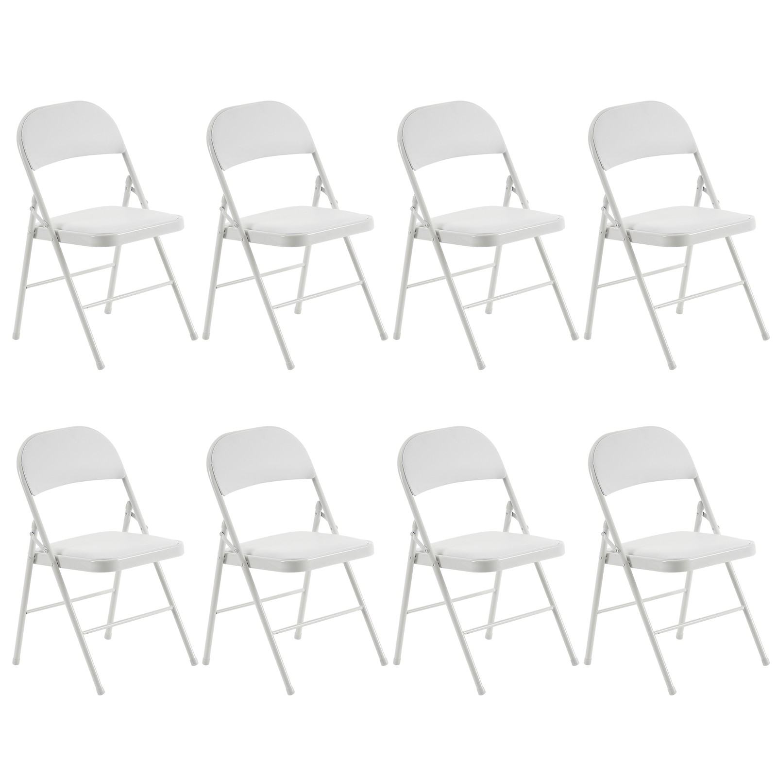 【Old Code：33292149】4pcs Elegant Foldable Iron & PVC Chairs for Convention
