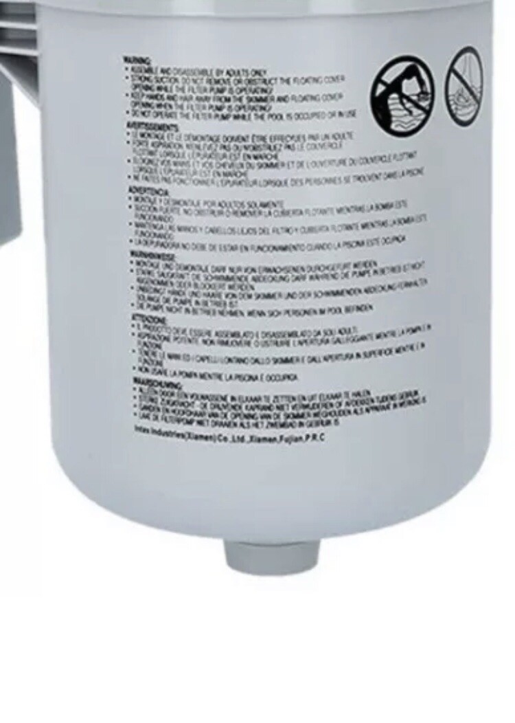 Intex Replacement Surface Skimmer BUCKET For  28000E (No Debris/and Blue Basket)