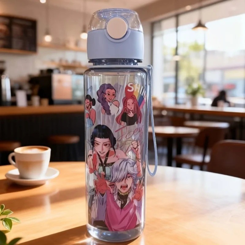Kids Water Bottle with Straw Leakproof BPA Free Travel Drink Bottle 700 ml