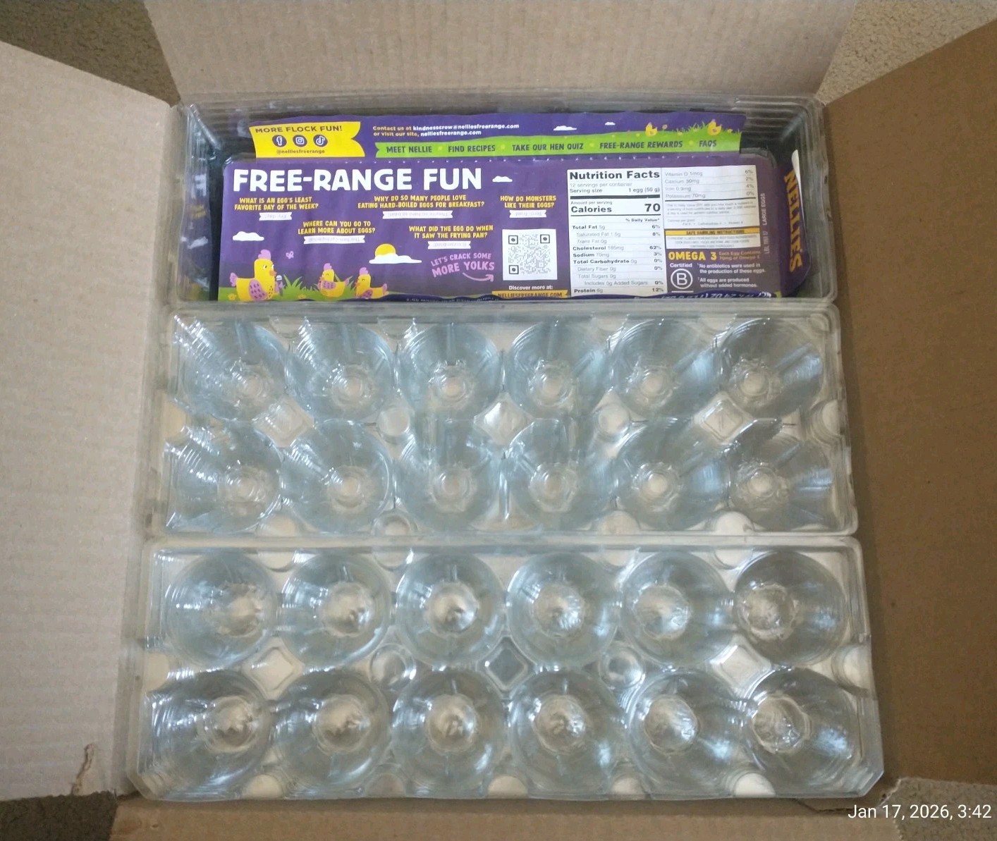 30 COUNT EGG CARTON TRI-FOLD TRIFOLD CLEAR PLASTIC Dozen CARTONS GOLF BALLS