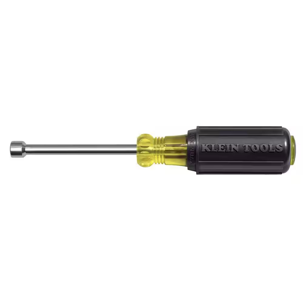 1/4 In. Magnetic Tip Nut Driver with 3 In. Hollow Shaft- Cushion Grip Handle