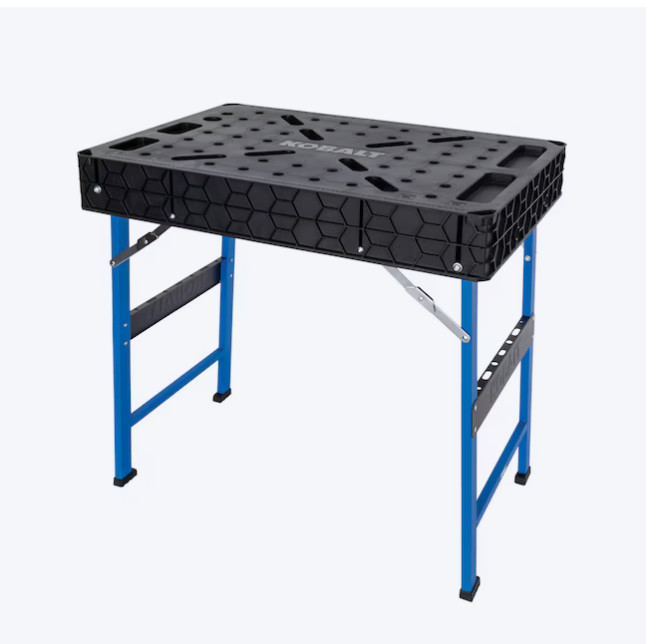 Kobalt 32-in H Black/Blue Plastic Portable Work Bench