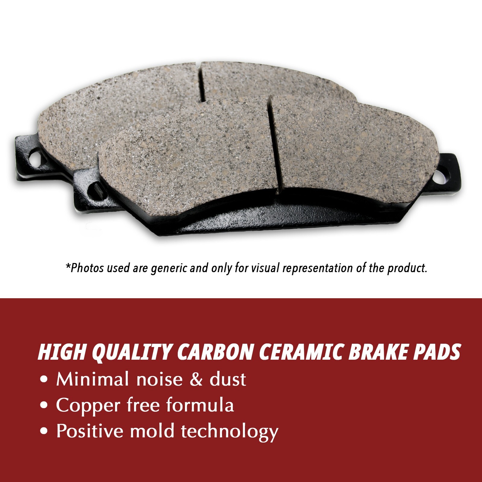 Front Brake Rotors + Ceramic Pads for 2013-2017 Chevy Trax Buick Encore