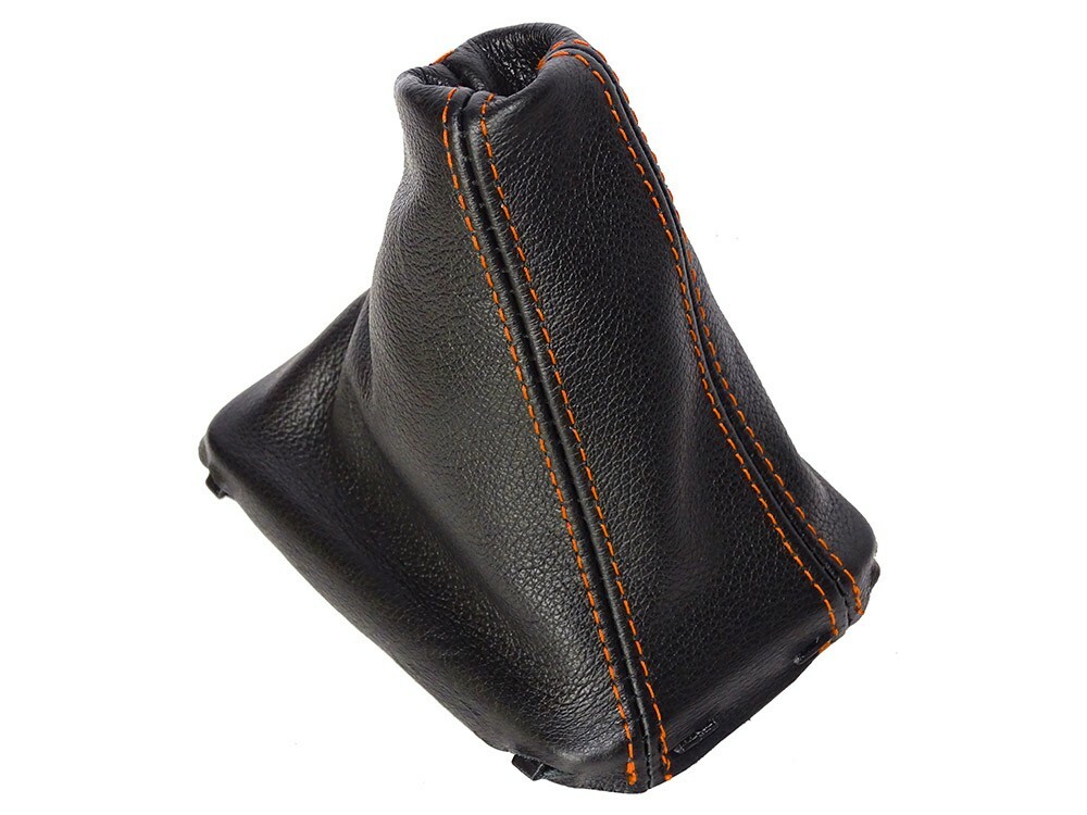 Shift Boot For Volvo S60 2010-2018 Leather Orange Stitching