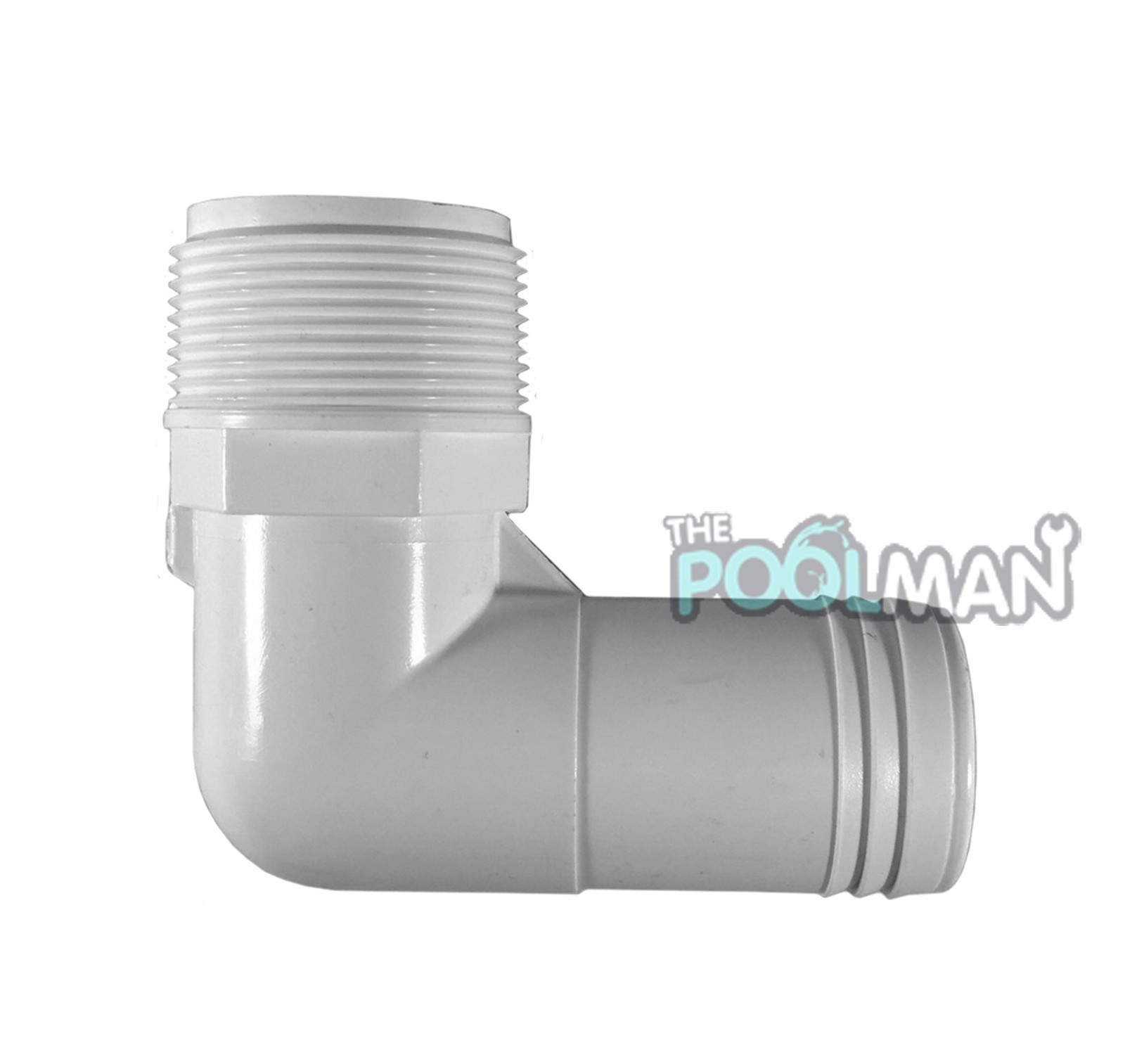 Waterway 411-6520 90° Elbow 1.5" MPT x 1.5" Hose Barb replaces Hayward SPX1105Z4