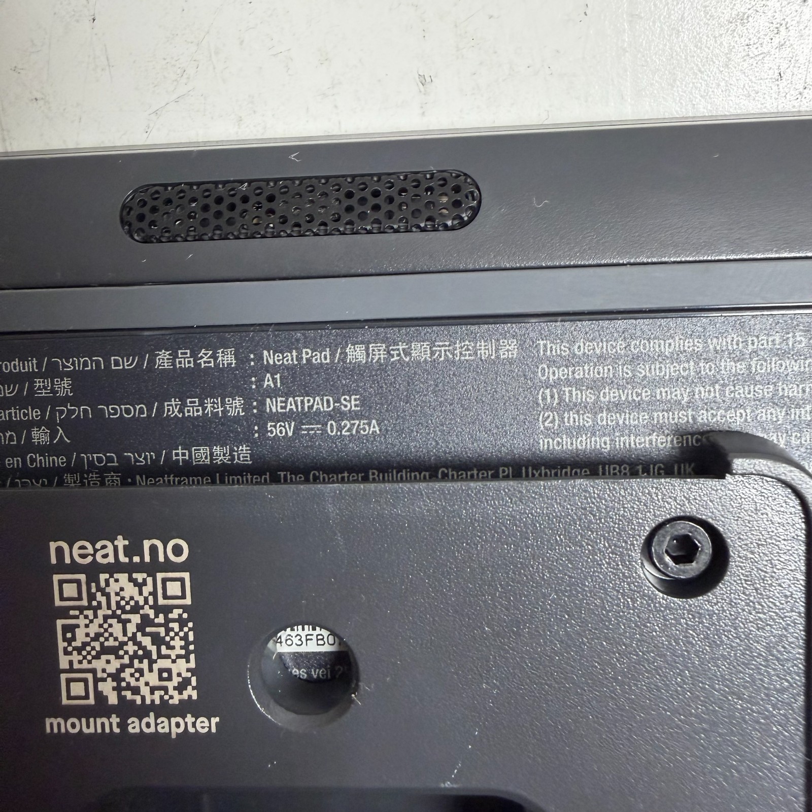 Neat Pad A1 Black 8" Touch Display Video Conferencing Controller Tablet