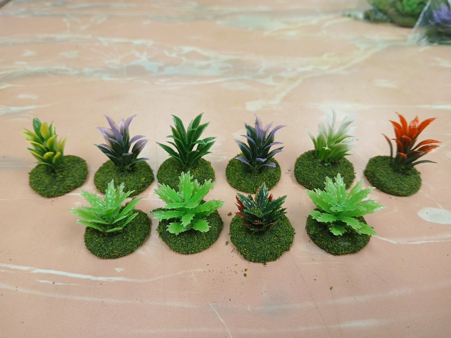 10 based Landscape Model Low Jungle  Plant wargaming scenery terrain .5-1" Tall