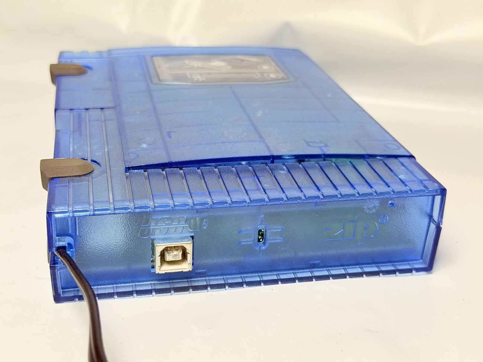 Iomega Zip 100 Blue Translucent USB-Powered External Drive Z100USB