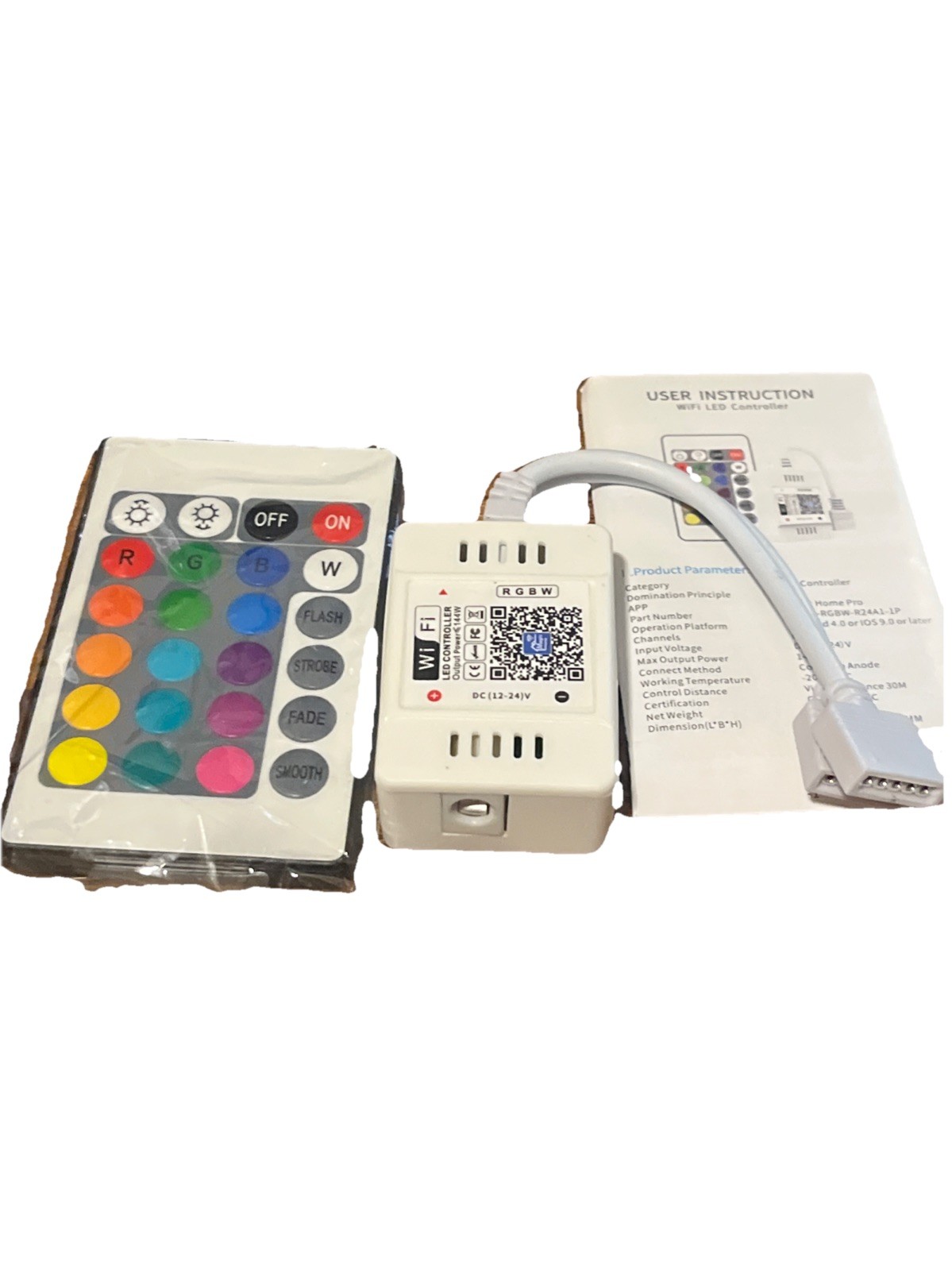Smart WIFI RGBW LED Controller With RF Remote - New