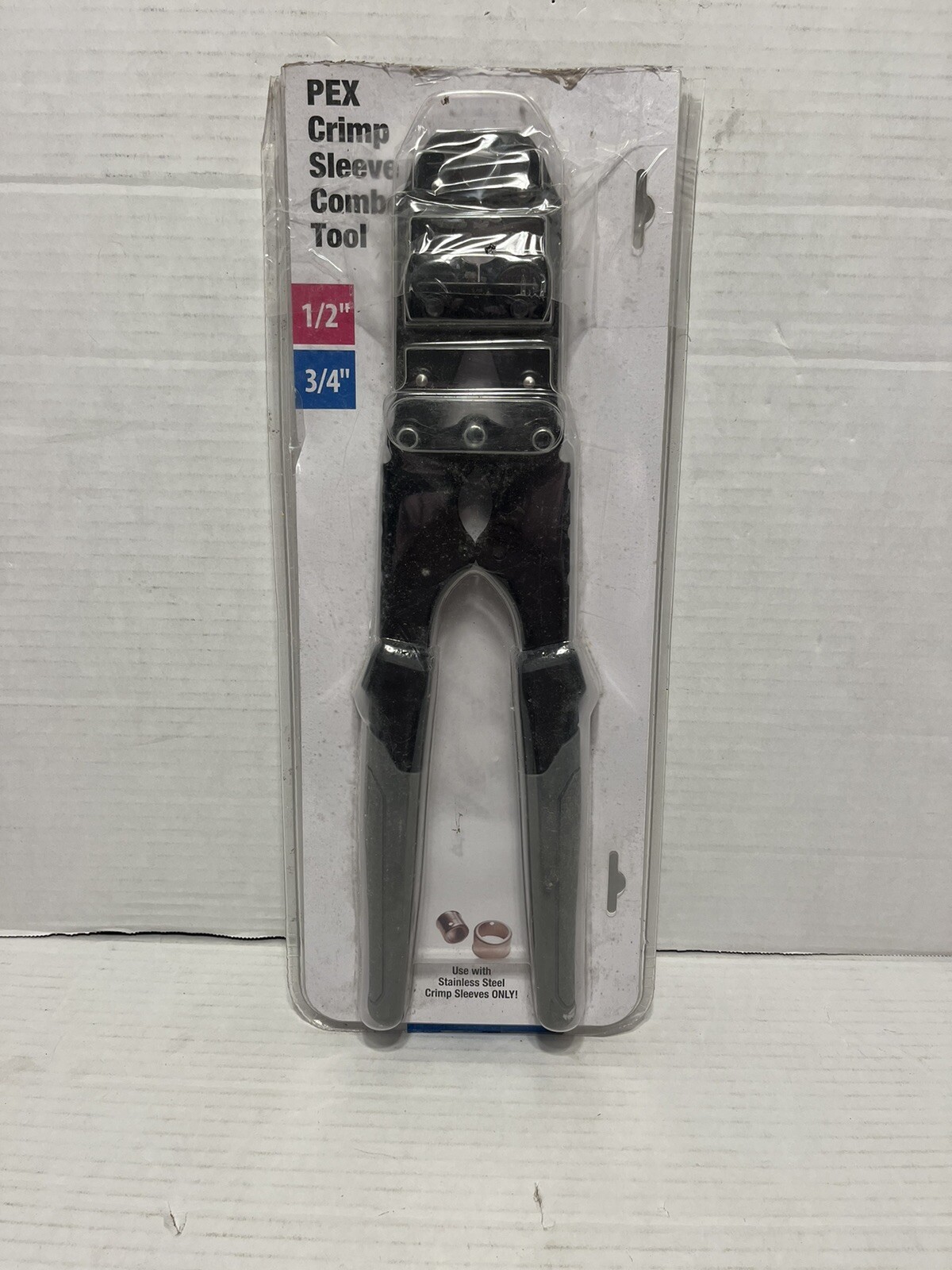 Apollo 1/2" and 3/4" PEX Crimp Sleeve Combo Tool 1002509059