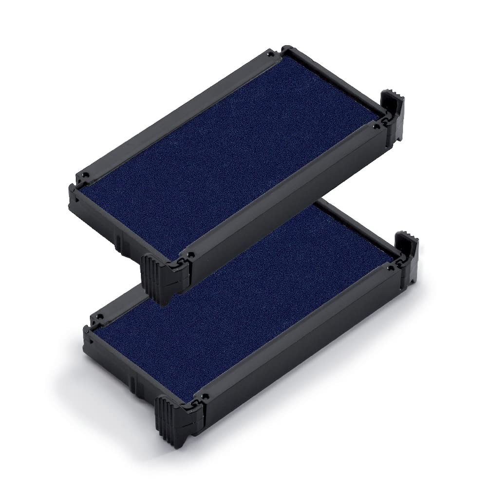 Trodat 4912 Replacement Ink Pad Blue for Office Rubber Stamp Easy Change 2 Pack