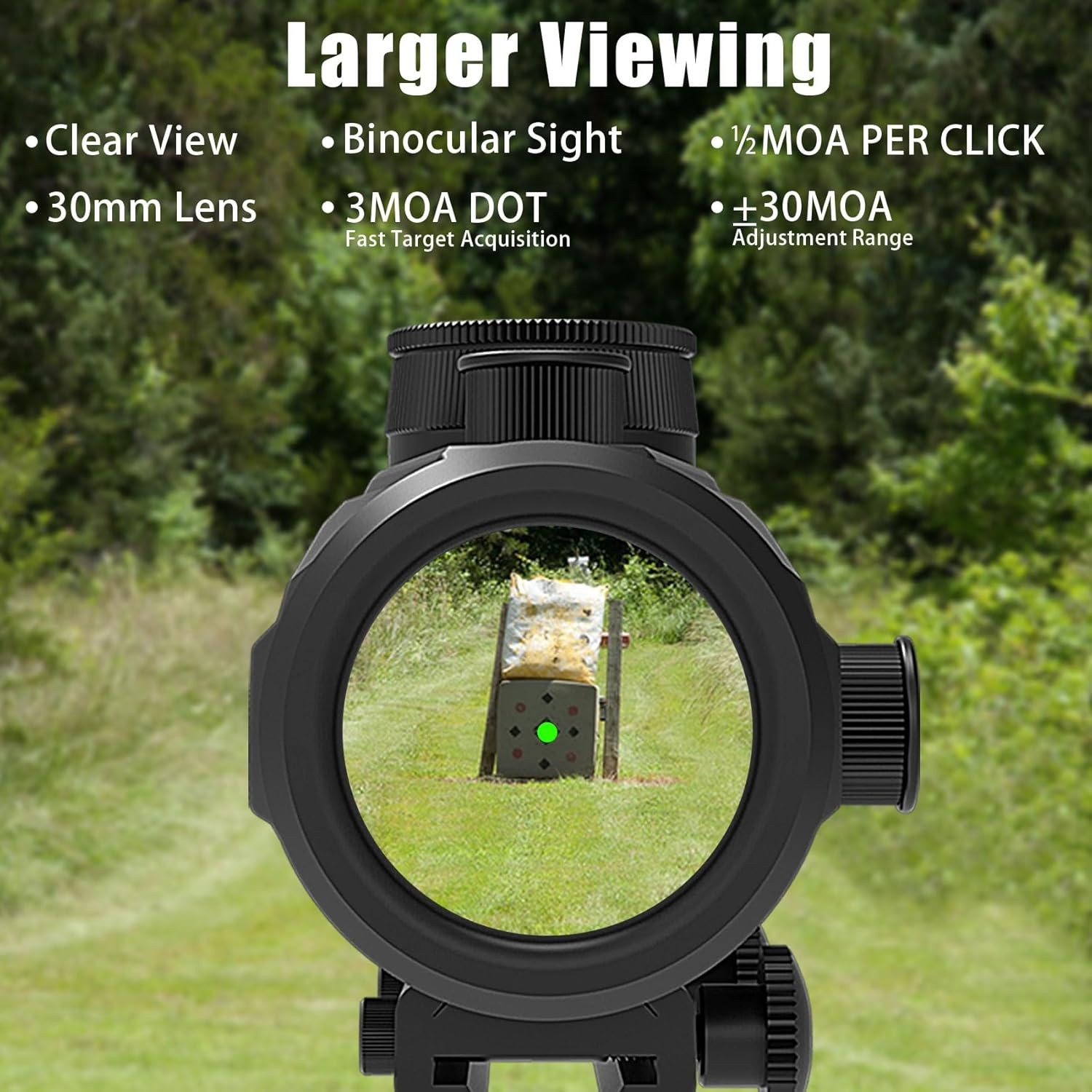Tactical 1X30Mm Reflex Green/Red/Blue 3 MOA Dot Sight with Dichroic Multi-Layer