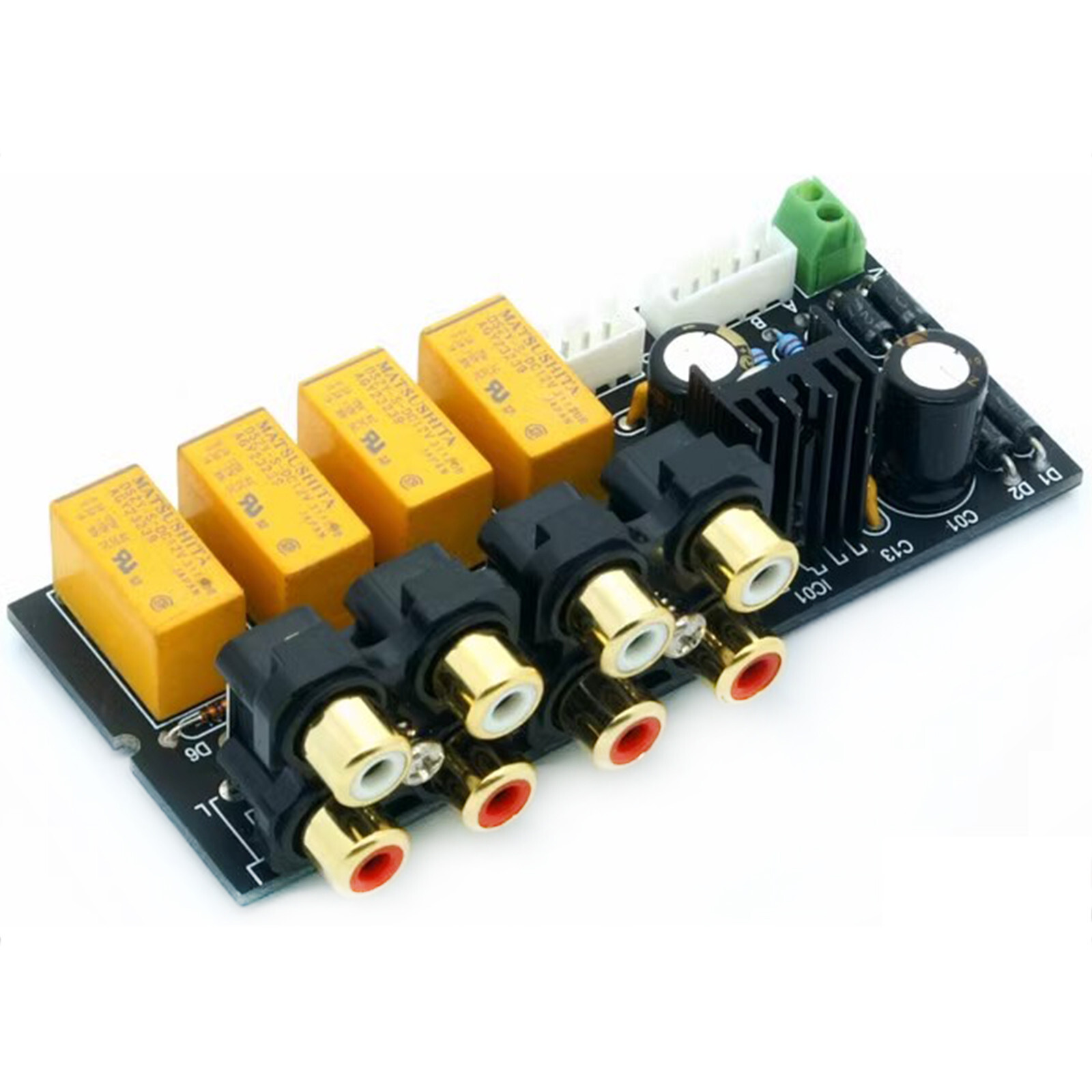 1pc 4-channel stereo audio signal selection board