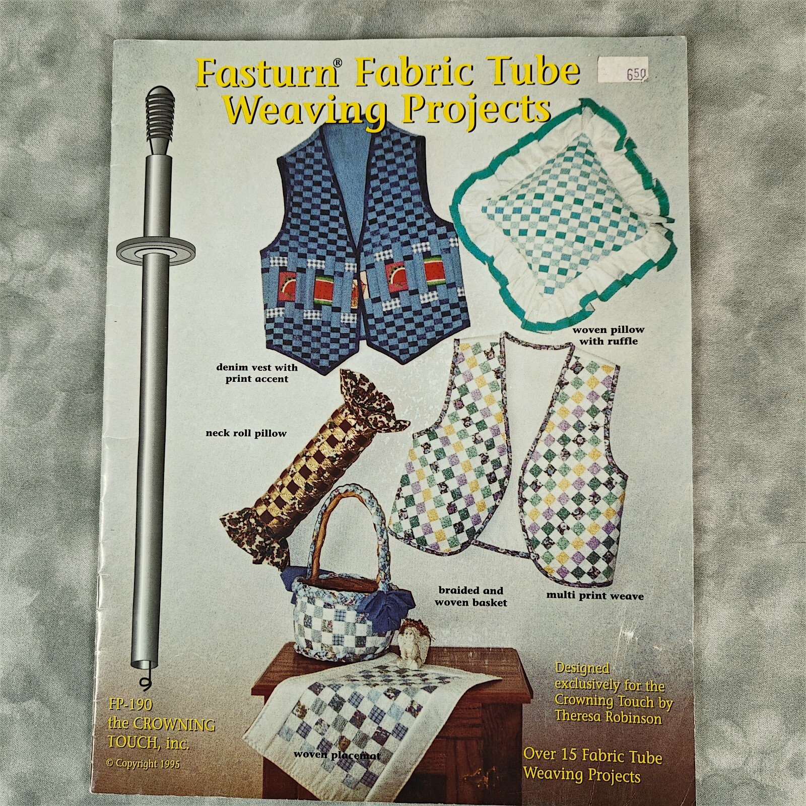 📚 1995 Fasturn Fabric Tube Weaving Projects Booklet - Craft Patterns 🧵