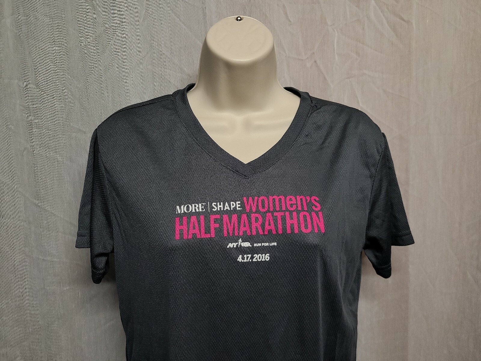 More Shape Half Marathon Womens Large Gray Jersey