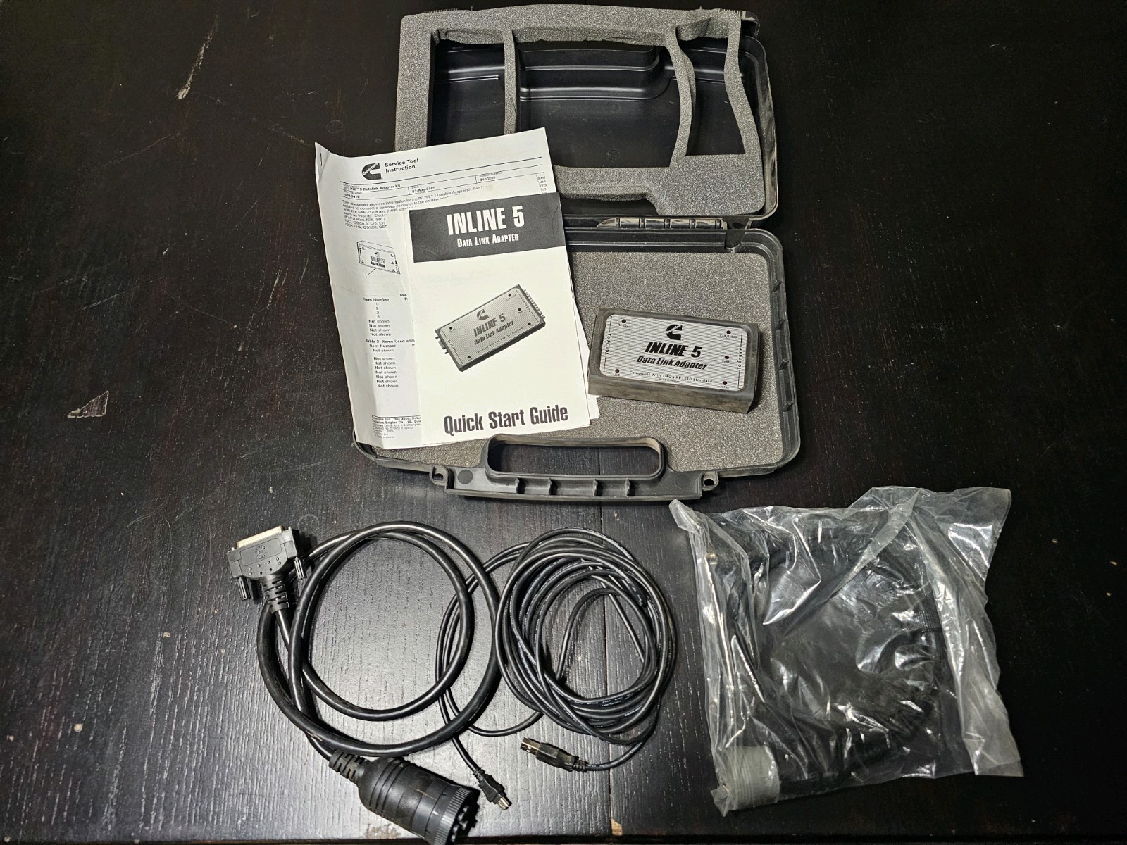 Cummins INLINE 5 Data Link Adapter – Complete Kit w/ Cables & Case