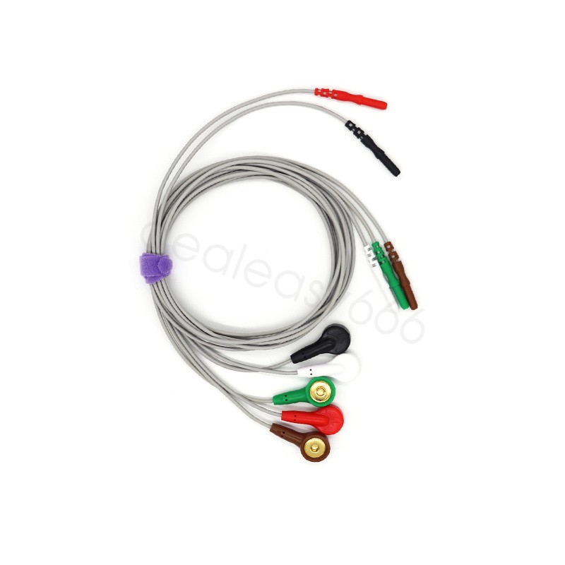 Fit For CONTEC ECG Cable 5 leads EKG Holter Cable for TLC9803 Dyniaic ECG holter