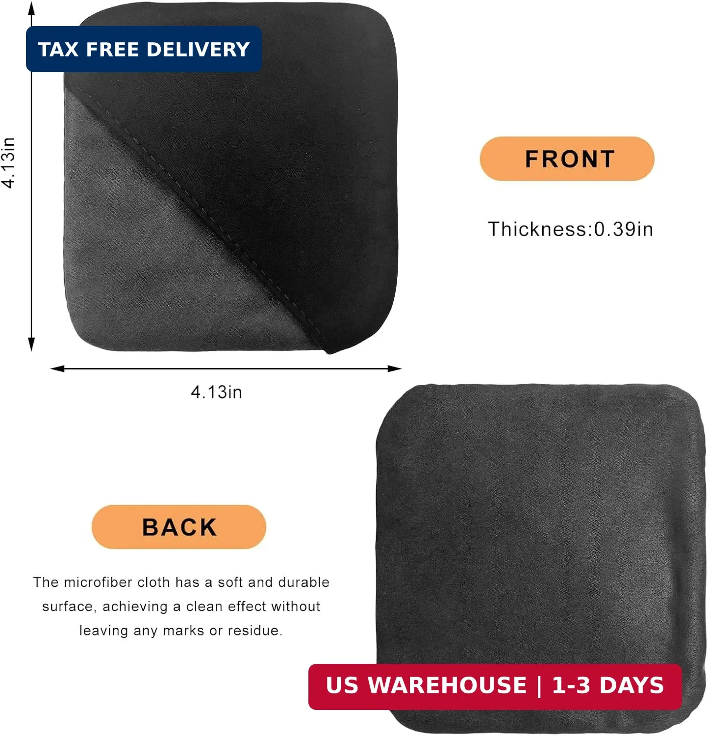 Car Screen Cleaner, Square Microfiber Cloth Non-Scratch Auto Touchscreen Cleanin