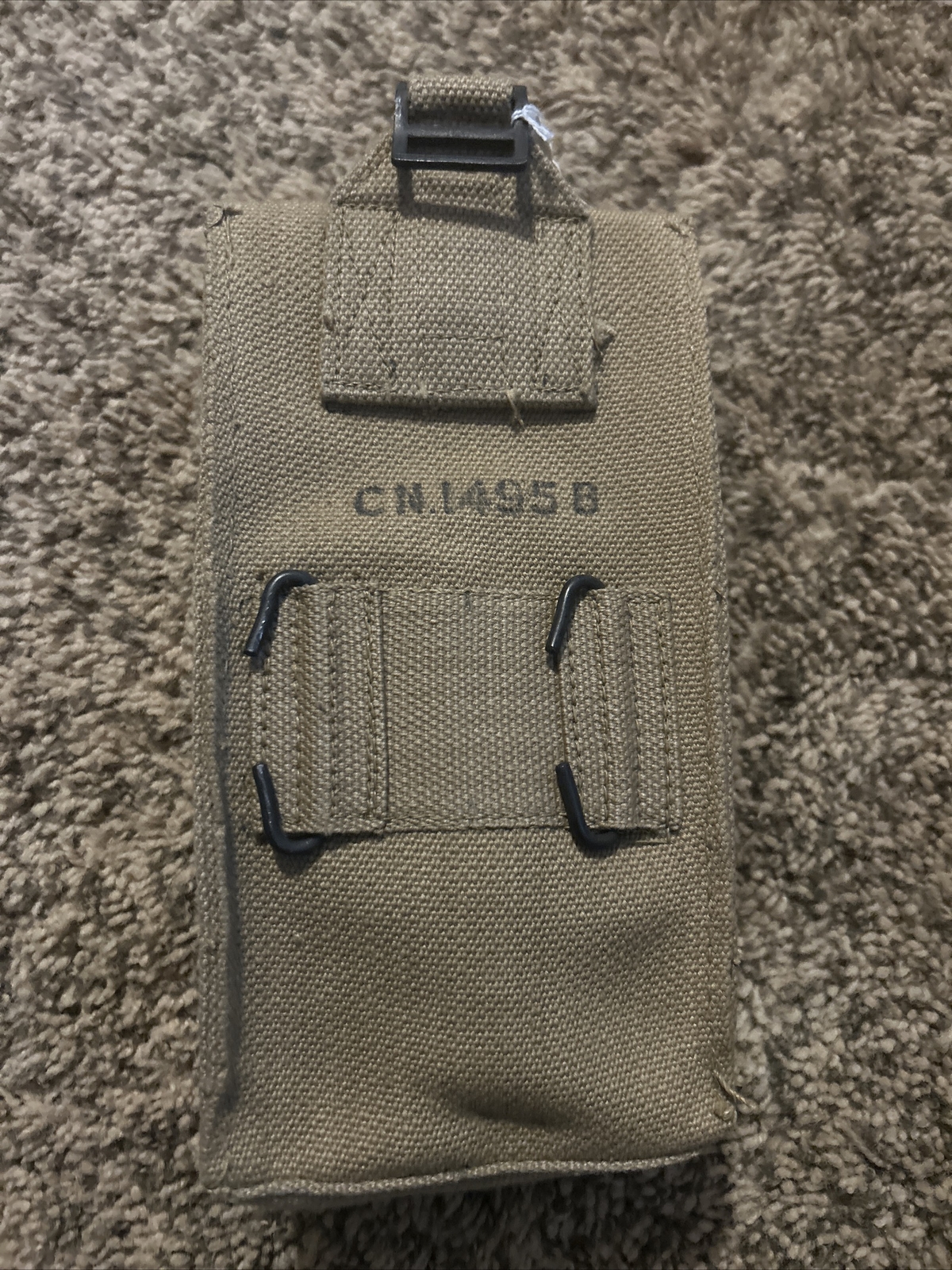 Original British 1937 pattern webbing Mk iii pouch, 1953 dated (Korean War)