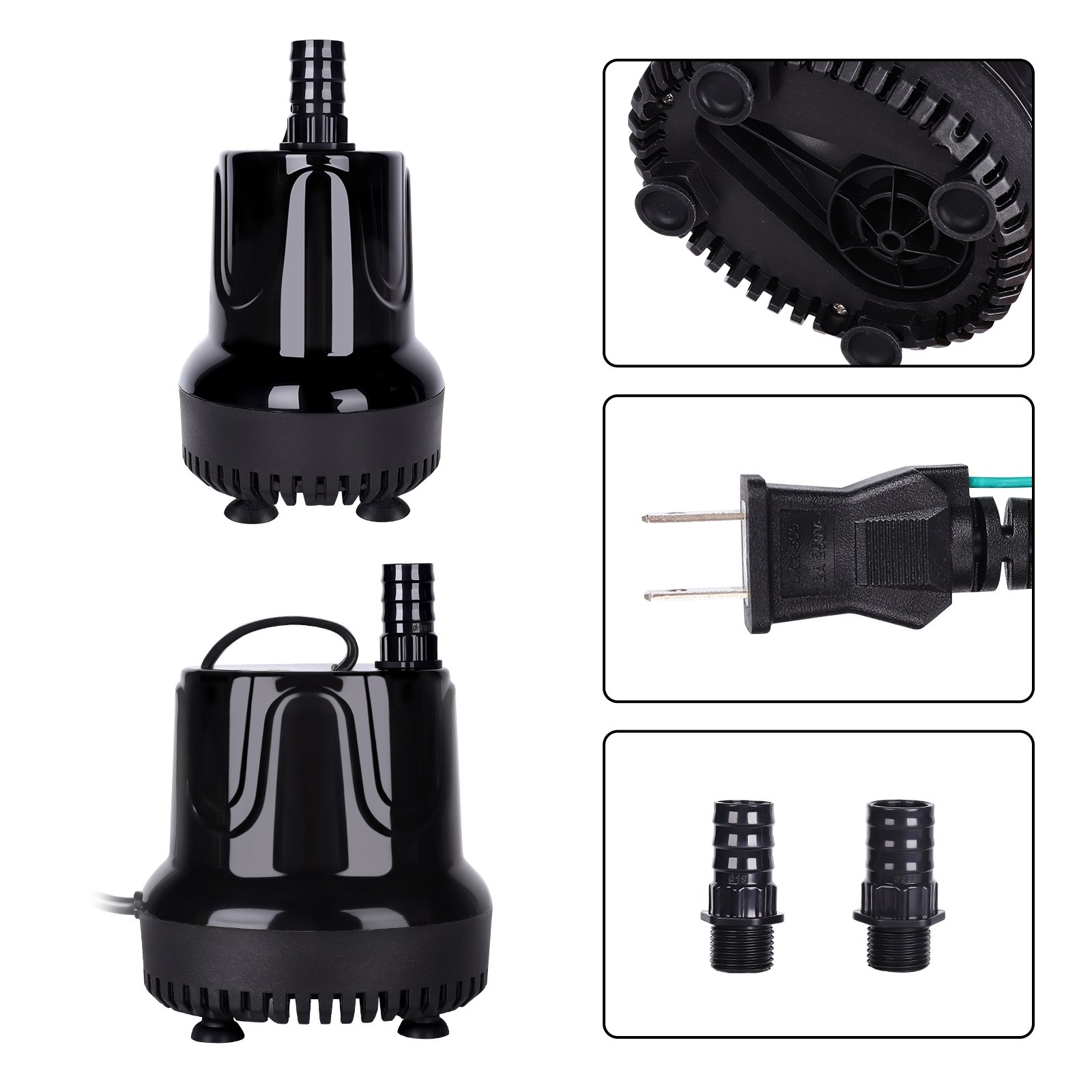 hygger 215GPH/400GPH/1060GPH Submersible Water Pump for Pond Aquarium Fish Tank