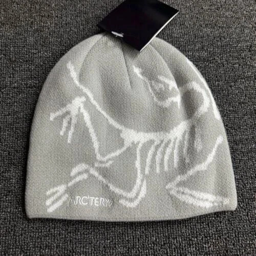 Arcteryx Bird Head grey Toque Beanie Hat Orca black Merino Knitted Cap hat