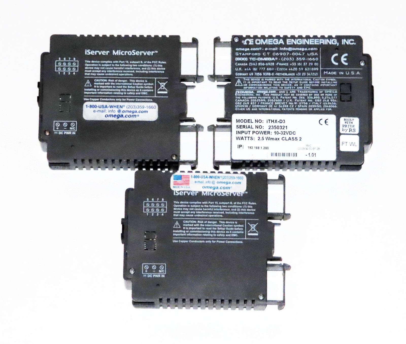OMEGA iTHX-D3 Temperature & Humidity Virtual Chart Recorder — AS IS For Repair