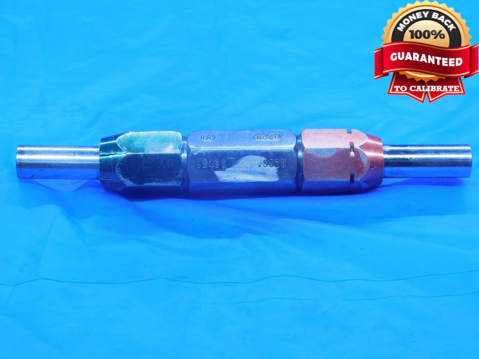 .5490 & .5520 CL X PIN PLUG GAGE GO NO GO .5469 +.0021 35/64 14 mm .549 .552