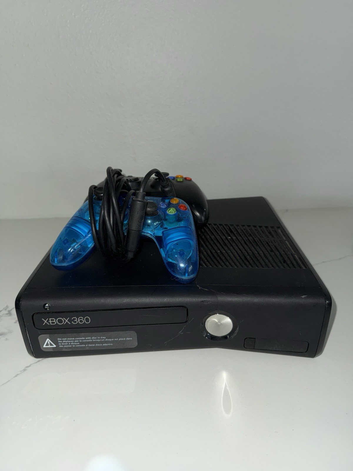 Microsoft Xbox 360 Black Console with Controllers, Kinect & Wi-Fi Capability