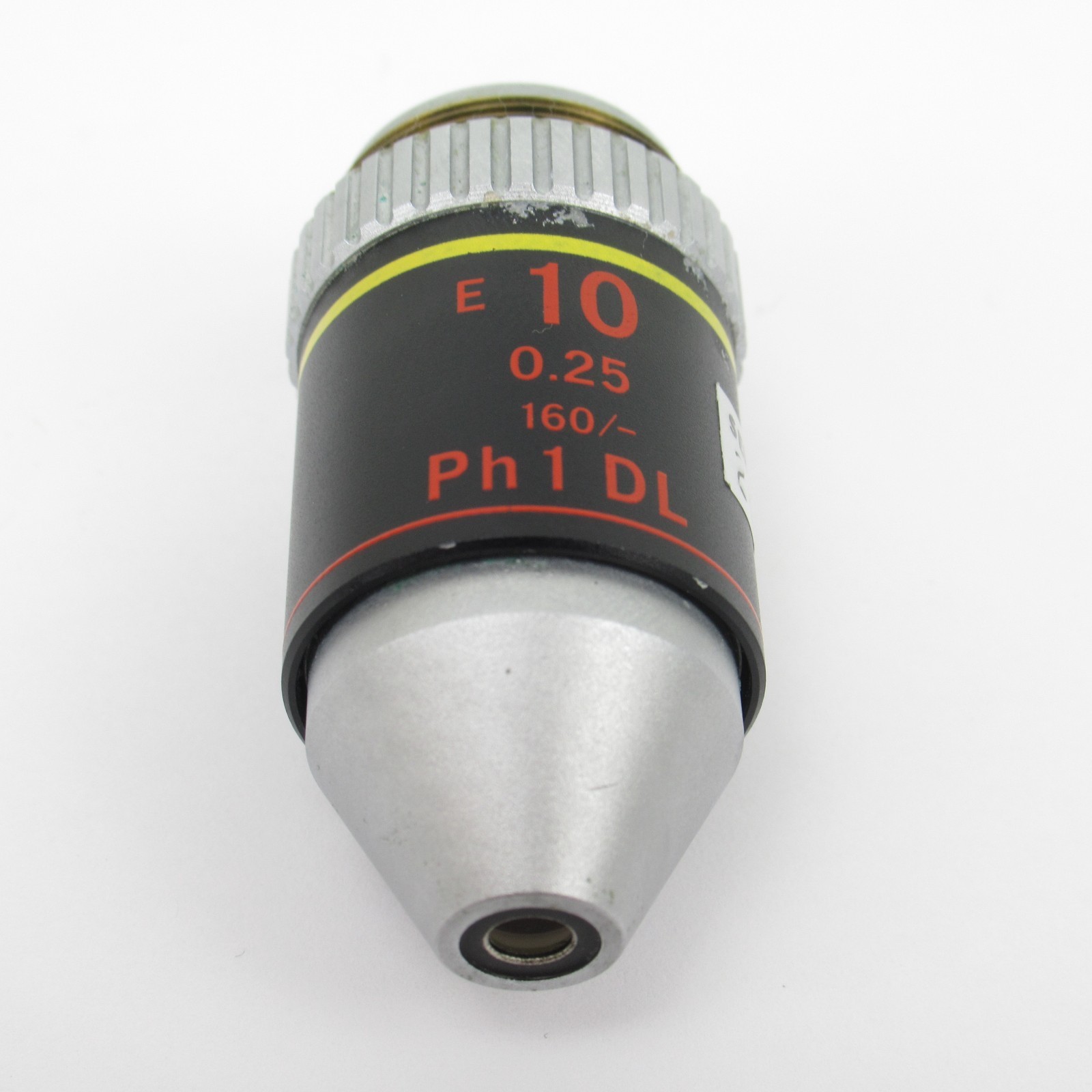 NIKON E 10 0.25 160/- PH1 DL PHASE CONTRAST MICROSCOPE OBJECTIVE LENS - 10X