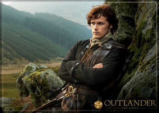 Outlander TV Series Jamie on Rocks Photo Image Refrigerator Magnet NEW UNUSED