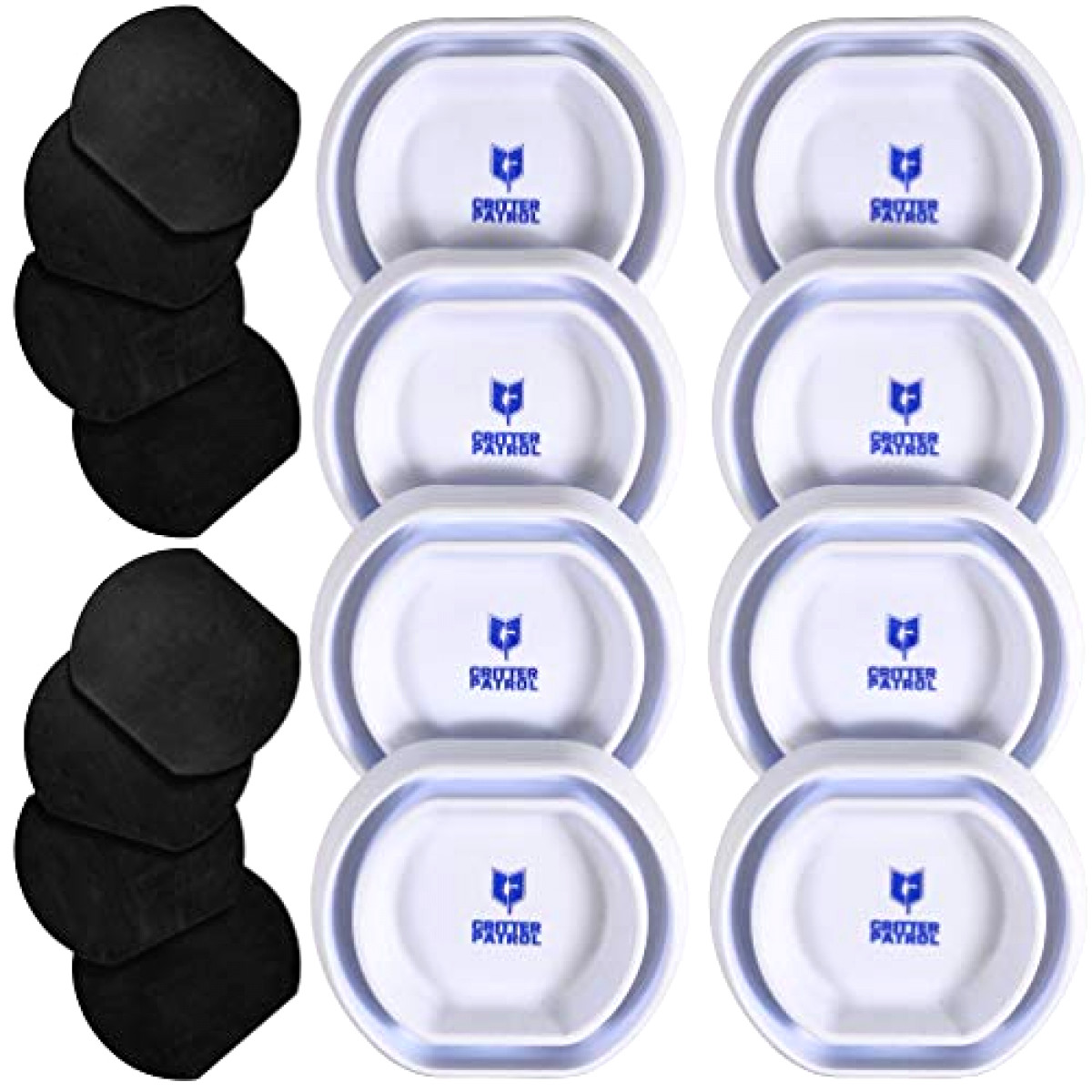 Bed Bug Trap 8 Pack White 3M Rubber Base Pads Included Pest Control Alternative