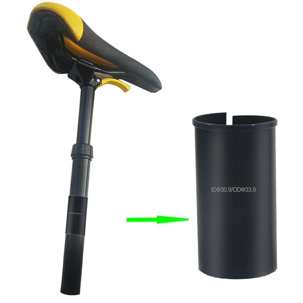 Aluminum Bike Seat Post Adapter Sleeve Reducer 30 9mm 33 9mm Conversion