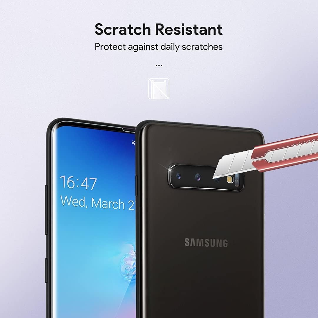 L K [3 Pack] Screen Protector for Samsung Galaxy S10 Plus, Plus Clear