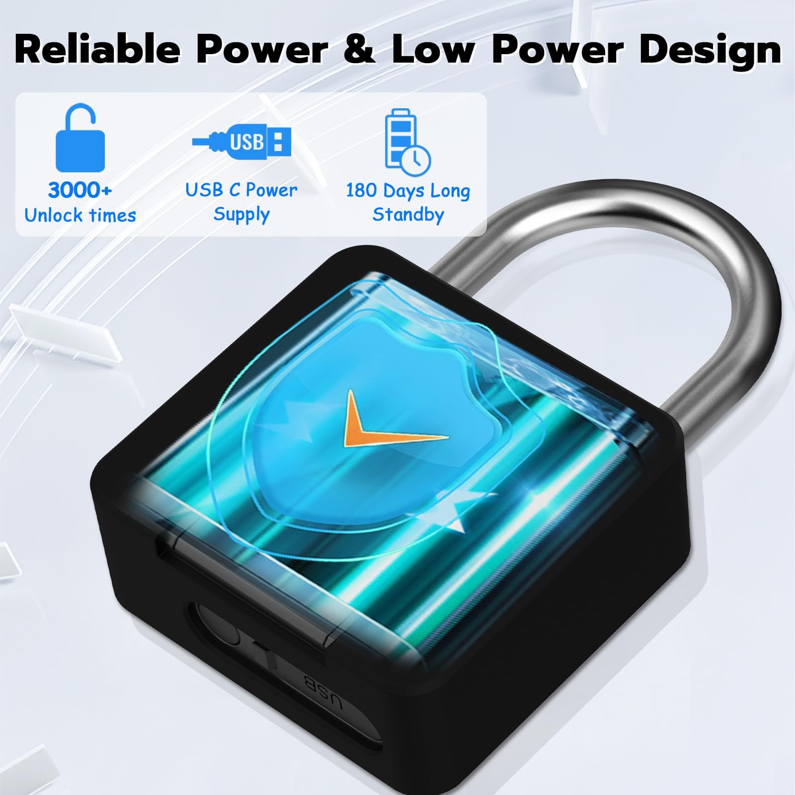 Fingerprint Padlock Dhiedas Heavy Duty Combination Lock Padlock Key Bluetooth