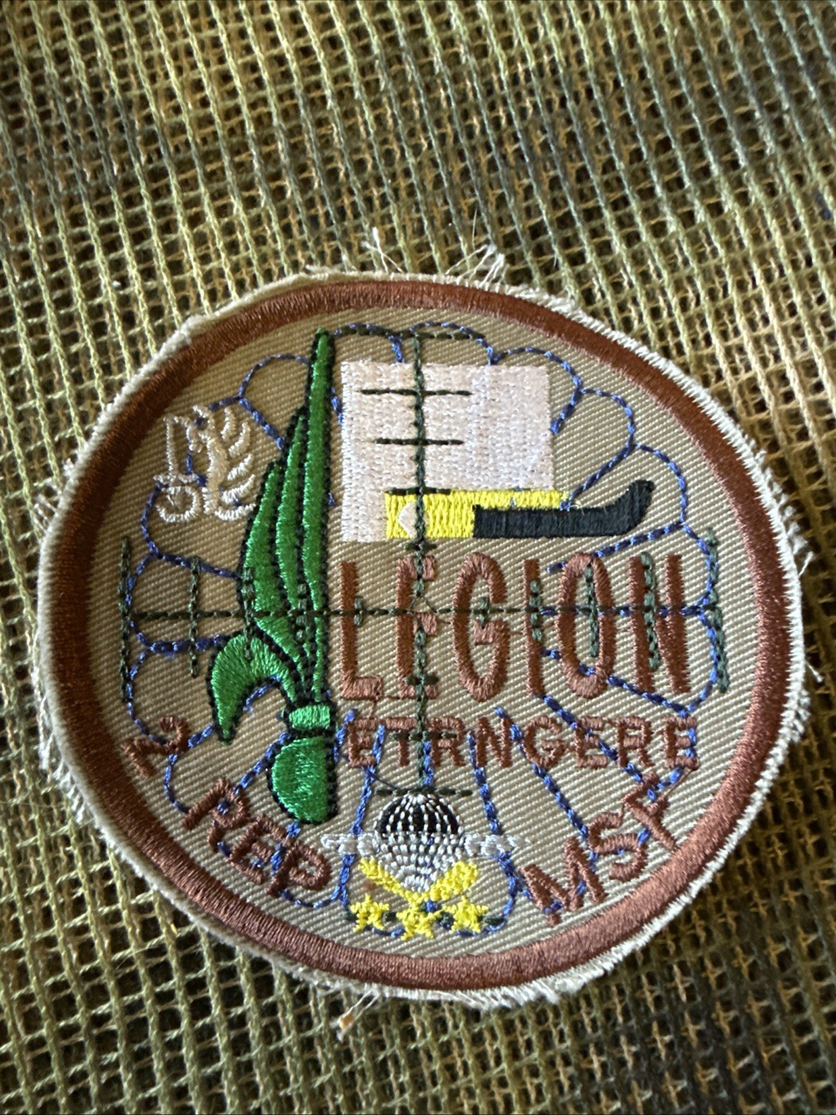 French Foreign Legion Unit Morale Patch -Sew On -Afghan Made