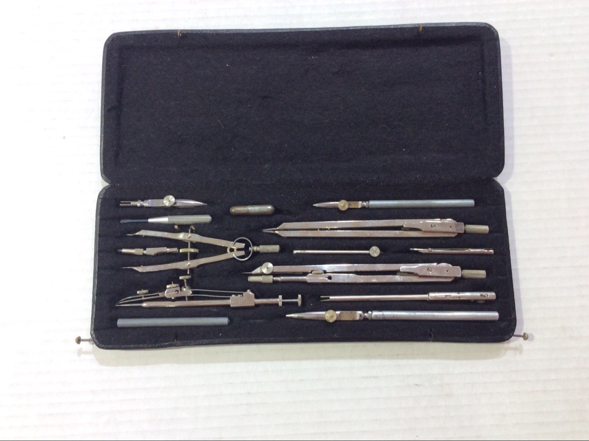 Wichmann Antique Technical Drawing Set, German, Architect, Cartograp (CJL049013)