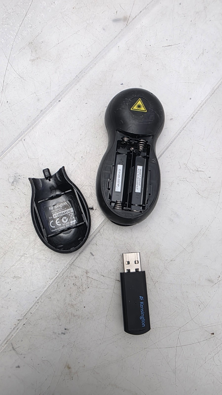 Kensington Wireless Presenter w/Red Laser Pointer 65’ Foot Range USB