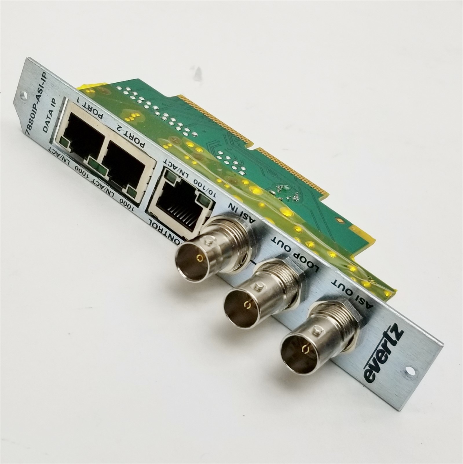 Evertz 7880IP-ASI-IP Control Network Module IP-ASI/ASI-IP Backplane *No Card*